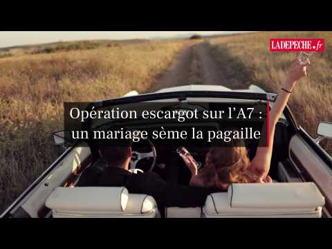 Cortège nuptial perturbe la circulation sur l’A7