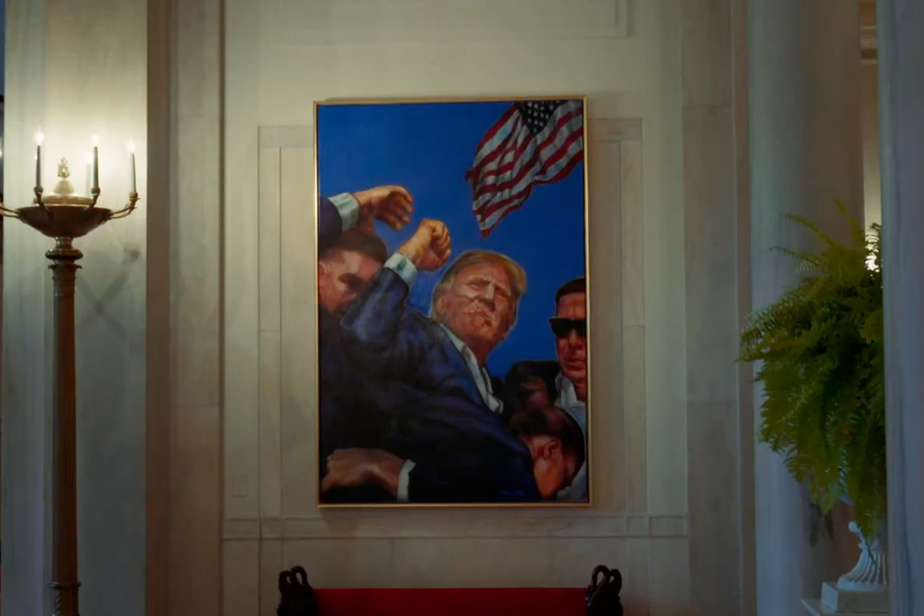 Déplacement du portrait d’Obama par Trump : Une mise en scène politique