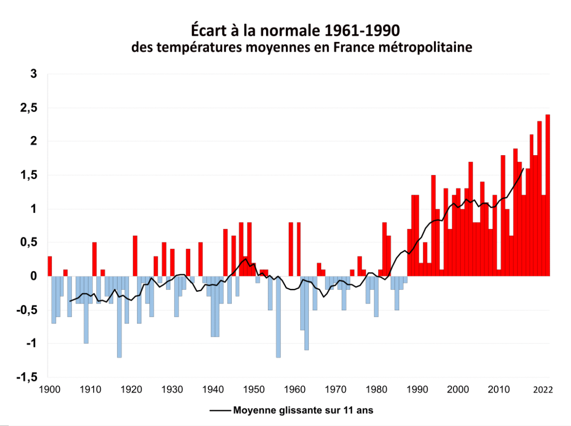 Changement climatique : Les températures estivales enregistrées en France début novembre