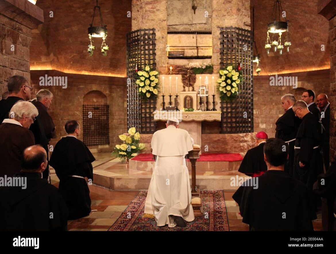 Pèlerinage au tombeau du pape François