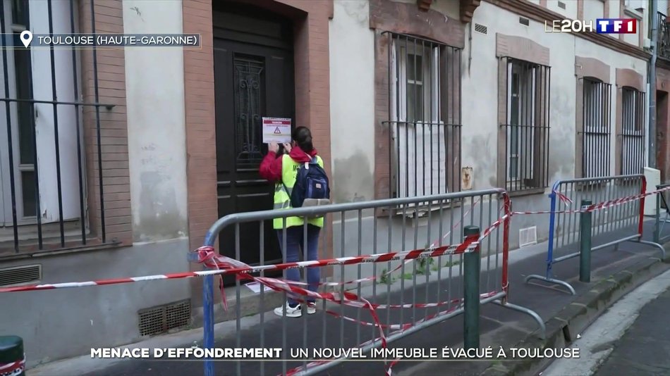 Menace d’effondrement dans le centre historique de Toulouse