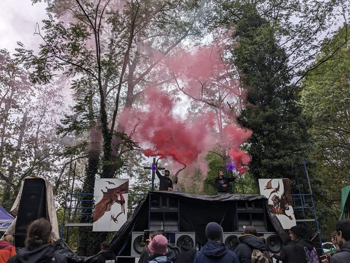 Manifestation contre la pénalisation des free-parties