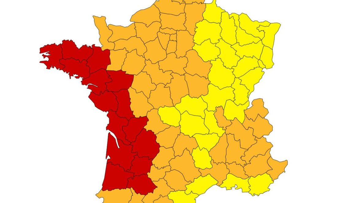Alerte météo rouge dans le Sud-Ouest français