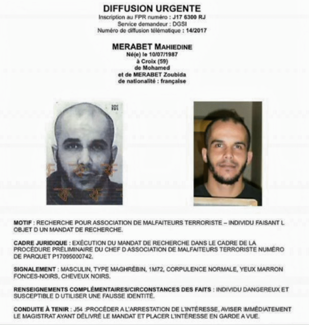 Projets d’attentat dans le Nord : un suspect djihadiste et deux complices interpellés