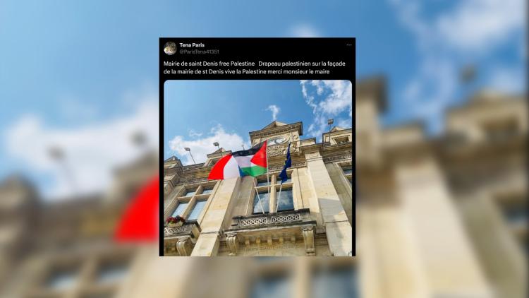 « Le drapeau palestinien à Saint-Denis : une provocation qui dérange la préfecture »