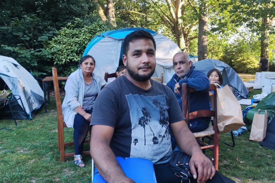 Rennes : Le camp de migrants du parc Maurepas dans le chaos total