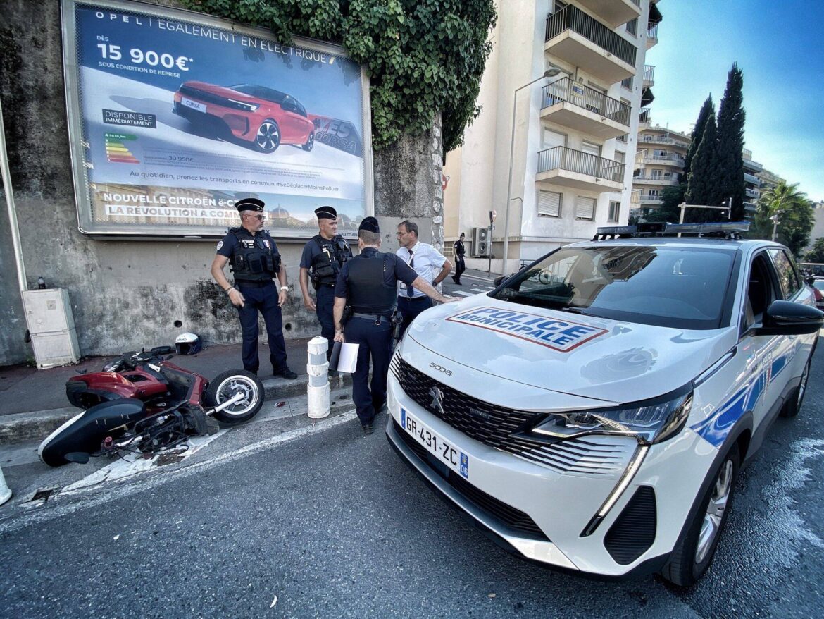 Un policier municipal blessé par un pilote de scooter qui a refusé d’obtempérer
