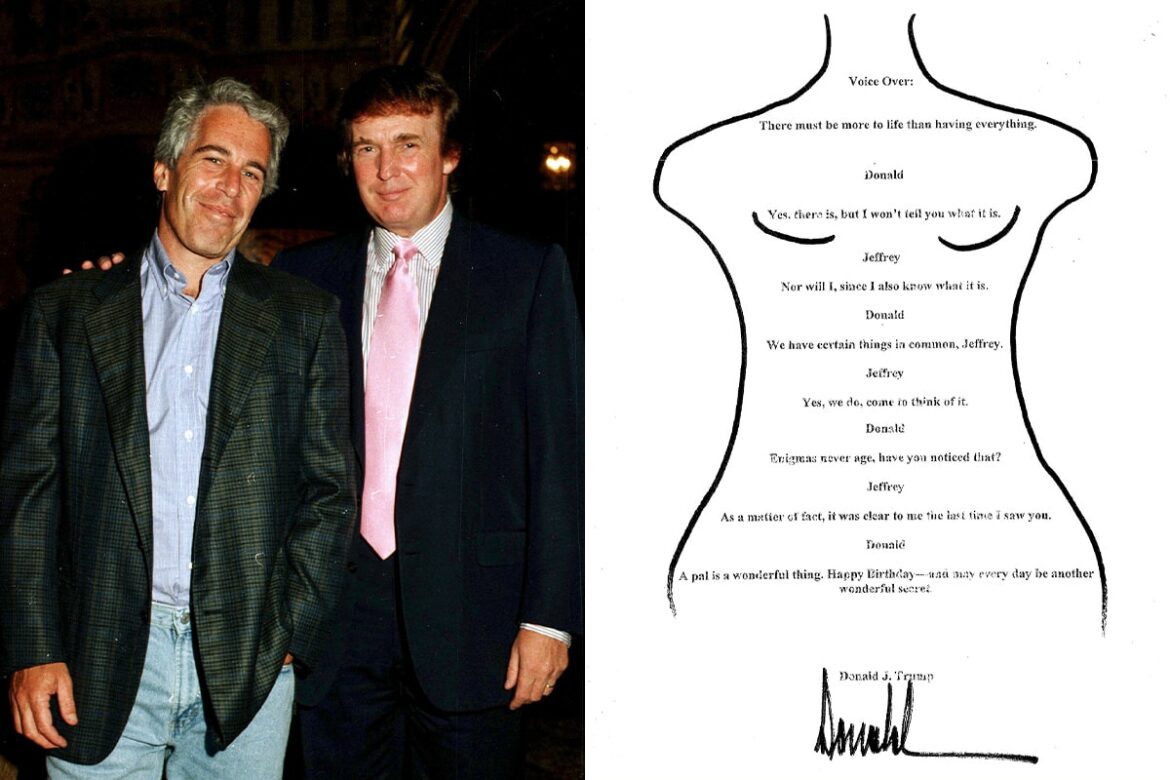 Donald Trump niega haber escrito una carta sexual a Jeffrey Epstein en 2003