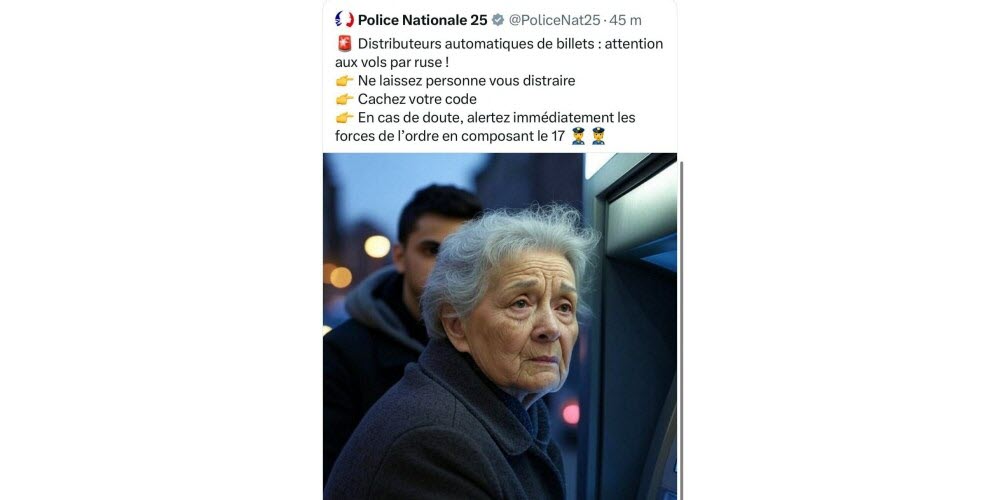 Fait divers : la police du Doubs provoque une polémique avec une image générée par IA jugée raciste
