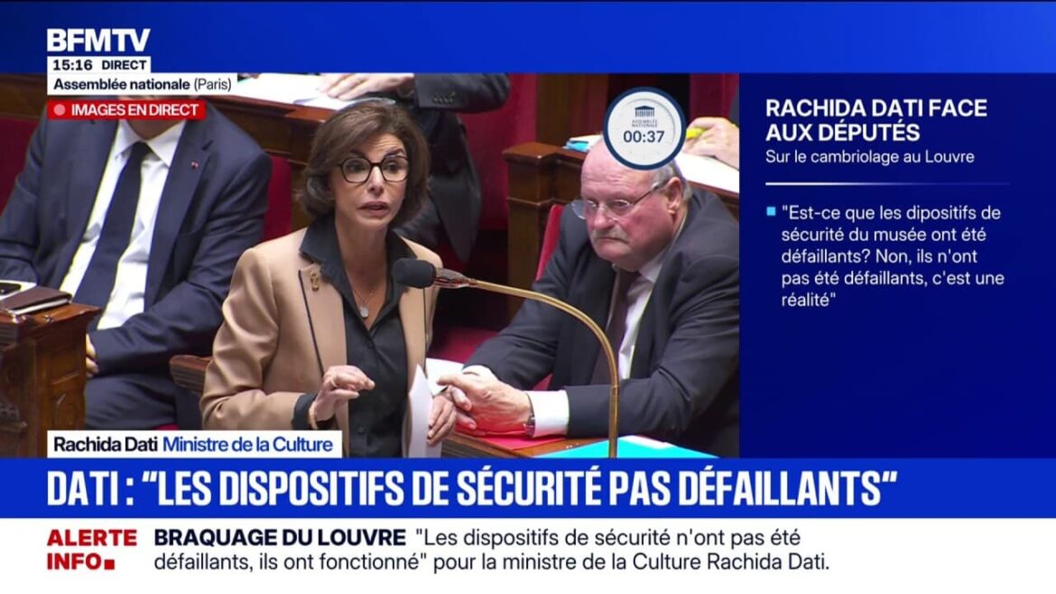 Rachida Dati condamne l’exploitation honteuse de la tentative de vol au Louvre