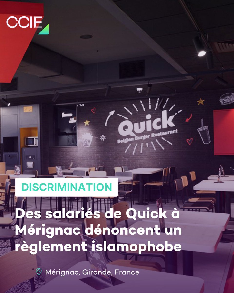 Les employés du Quick de Mérignac dénoncent un règlement intérieur discriminatoire et inhumain