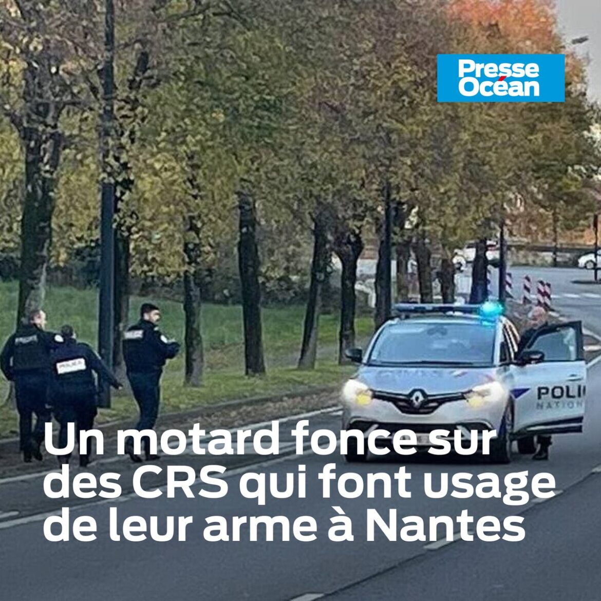 Une confrontation explosive à Nantes : un motard provoque les forces de l’ordre