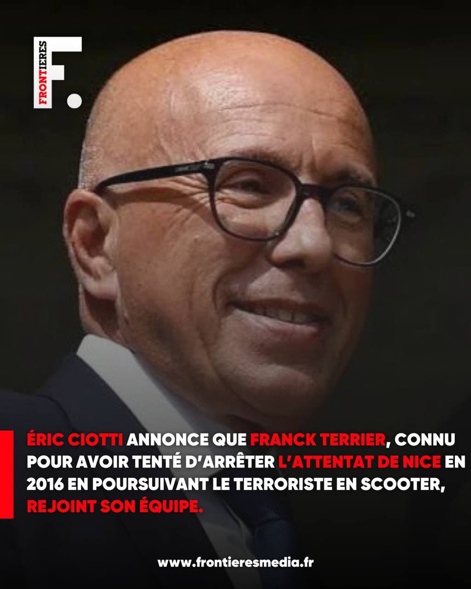 Le héros qui a couru vers la vie : Franck Terrier intègre désormais la liste d’Éric Ciotti