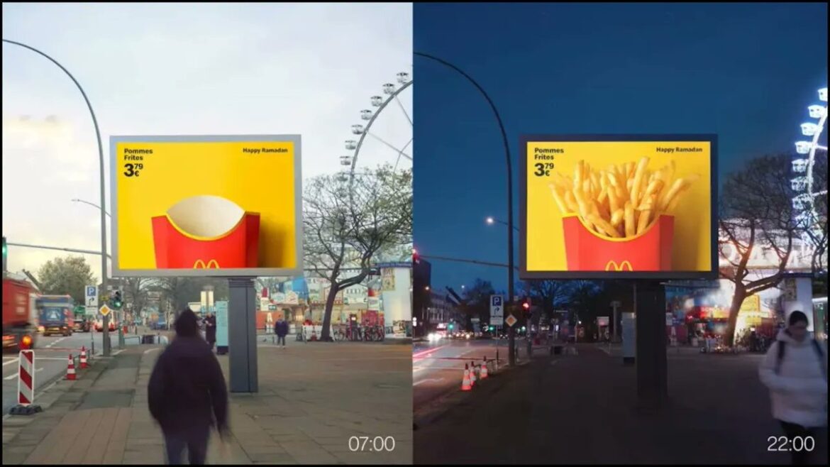 L&rsquo;ombre qui révèle : McDonald’s allemand adapte sa publicité au jeûne musulman